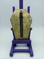 gold coffin wallet, medium
