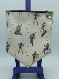 Large ita pouch, DC pin ups/green